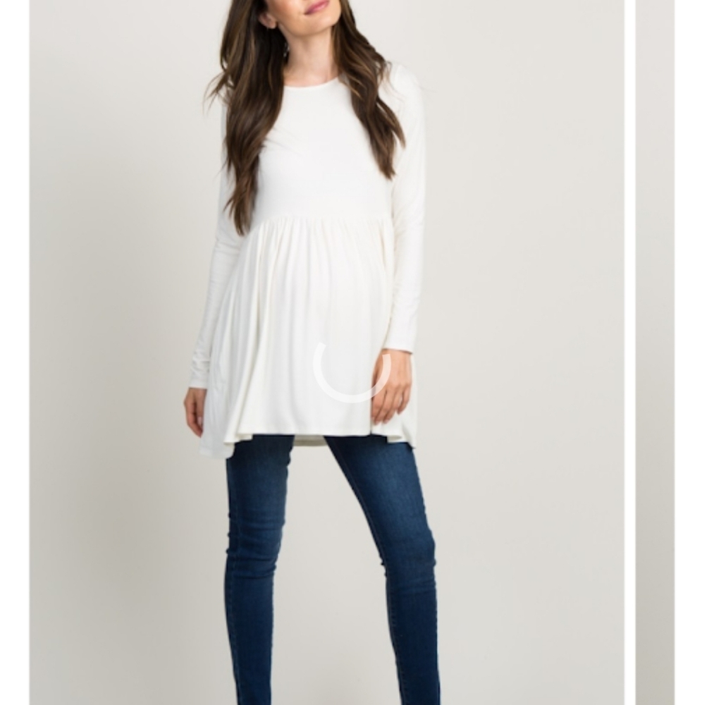 off white maternity shirt
